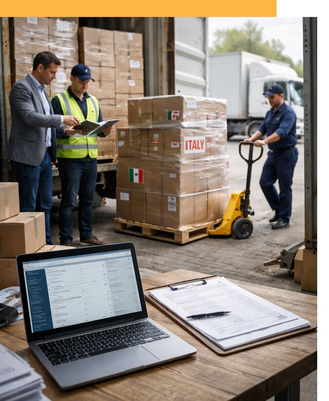 Доставка грузов из Италии: морские и авиаперевозки от 18695