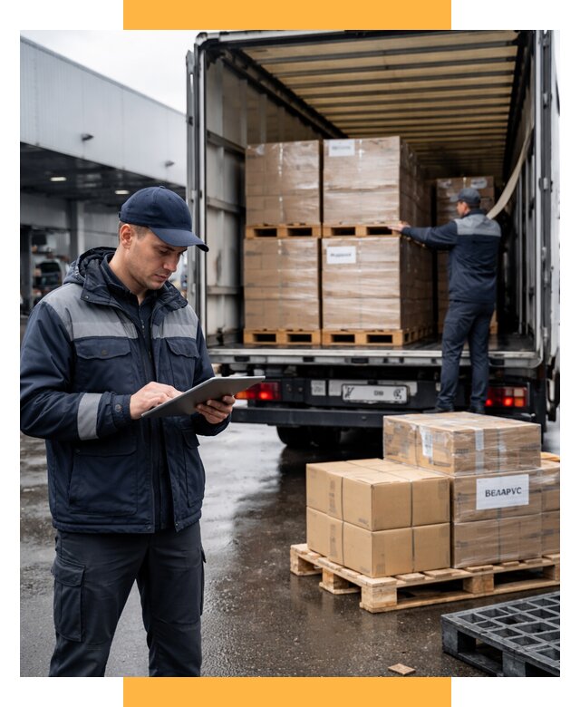 Доставка грузов из Беларуси от 15579 р. логистика СетСервис-Кшт