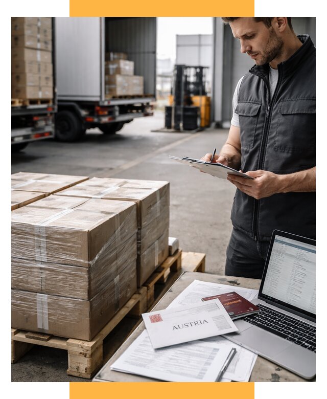 Доставка в Австрию от 67509 р. Логистика и экспорт СетСервис-Кшт
